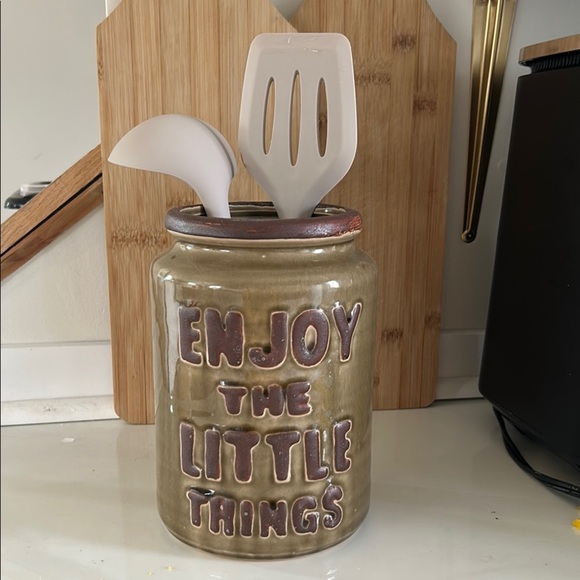 Ceramic Jar with Inspirational Quote - Picture 2 of 5
